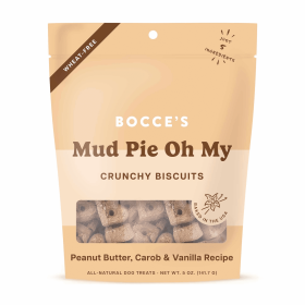 Bocce's Bakery Mud Pie Oh My Biscuit Bags Dog Treats 5oz