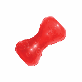 KONG(R) Squeezz Dumbbell Dog Chew Toy Assorted Small