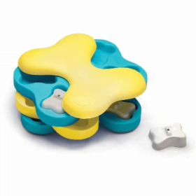 Nina Ottosson Dog Tornado Interactive Treat Dog Puzzle Toy Blue/Yellow Level 2