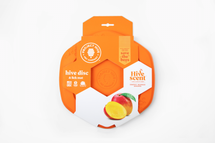 Project Hive Sweet Mango Scent Hive Disc & Lick Mat Orange