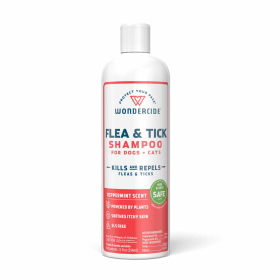 Wondercide Flea & Tick Shampoo for Dogs + Cats - 12oz. liquid shampoo - Peppermint