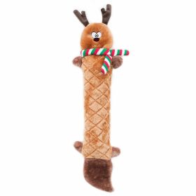 ZippyPaws Holiday Jigglerz(R) Reindeer Plush Dog Toy