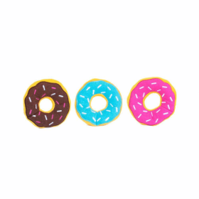 ZippyPaws Miniz 3-Pack Donutz