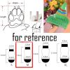 4 Pcs Green Blue Christmas Dog Knitted Pet Socks Cartoon Cute Puppy Cat Socks Dog Foot Covers Poodle Teddy Socks