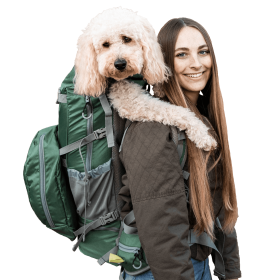 Kolossus | Big Dog Carrier & Backpacking Pack (Color: Myrtle Green, size: X-Large (23"-26" from collar to tail))