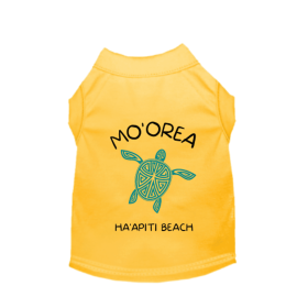 MO'OREA HA'APITI BEACH- Dog (Color: Yellow, size: X Small)