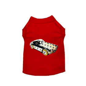 My Fancy Race Car Dog Tee (size: medium)