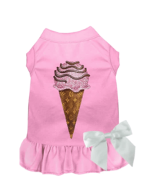 My Favorite Chewy Vuitton Ice Cream Dress (Color: Pink, size: medium)