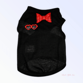 My Summertime Sunglasses & Bows Tank (Color: Black, size: X Large)