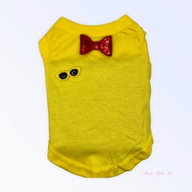 My Summertime Sunglasses & Bows Tank (Color: Yellow, size: X Small)