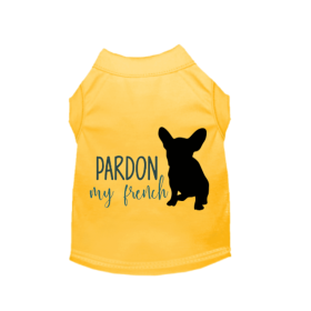 Pardon My Frenchie- Dog Shirt (size: medium)