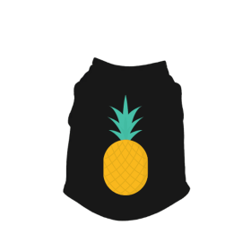 Pineapple Tank Top (Color: Black, size: small)