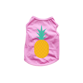 Pineapple Tank Top (Color: Pink, size: small)