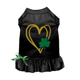 Shamrock Heart (Color: Black, size: X Small)