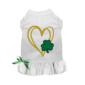 Shamrock Heart (Color: White, size: small)