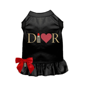 Miss Dior-able Lipstick Dress- Dog Dress (size: large)