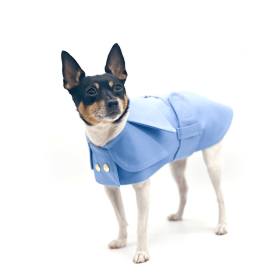 DCNY Belted Trench Coat (Color: Periwinkle)