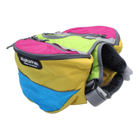 Adventurer 2-piece Dog Pack With EZ Latch  Harness (Color: RETRO, size: small)