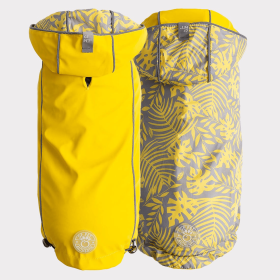 GF Pet Reversible ElastoFit Raincoat (Color: Yellow, size: small)