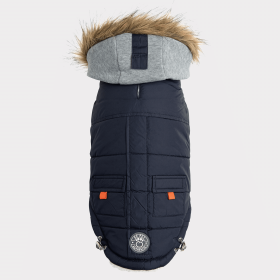 GF Pet  Winter Sailor Parka (Color: Navy, size: small)