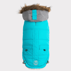 GF Pet  Winter Sailor Parka (Color: Aqua, size: XS)