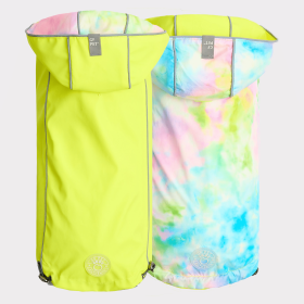 GF Pet Reversible Raincoat (Color: Neon Yellow, size: 2XL)